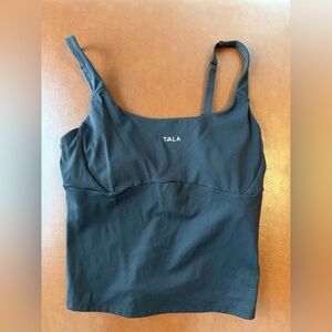 TALA Black Tank Top; SKINLUXE BUILT-IN SUPPORT SCOOP NECK FULL LENGTH
VEST